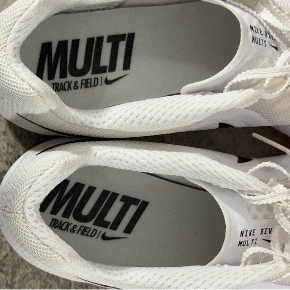 NEW Nike Zoom Rival Mutli Men 14 White Track & Field Shoes - Picture 7 of 14